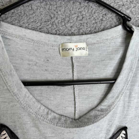 Mary Jane Tank Top Womens Small Gray Owl Print Festival Summer - Picture 6 of 11